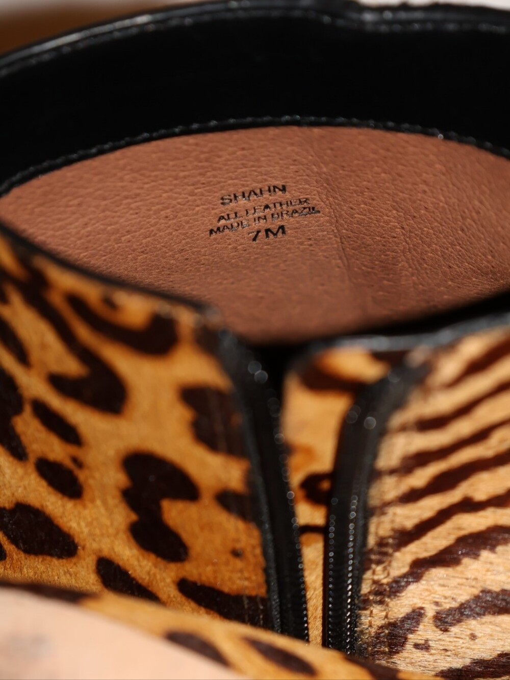 ANTONIO MELANI Shahn Leopard & Tiger Print Calf Hair Ankle Boots. 7M - Picture 9 of 16